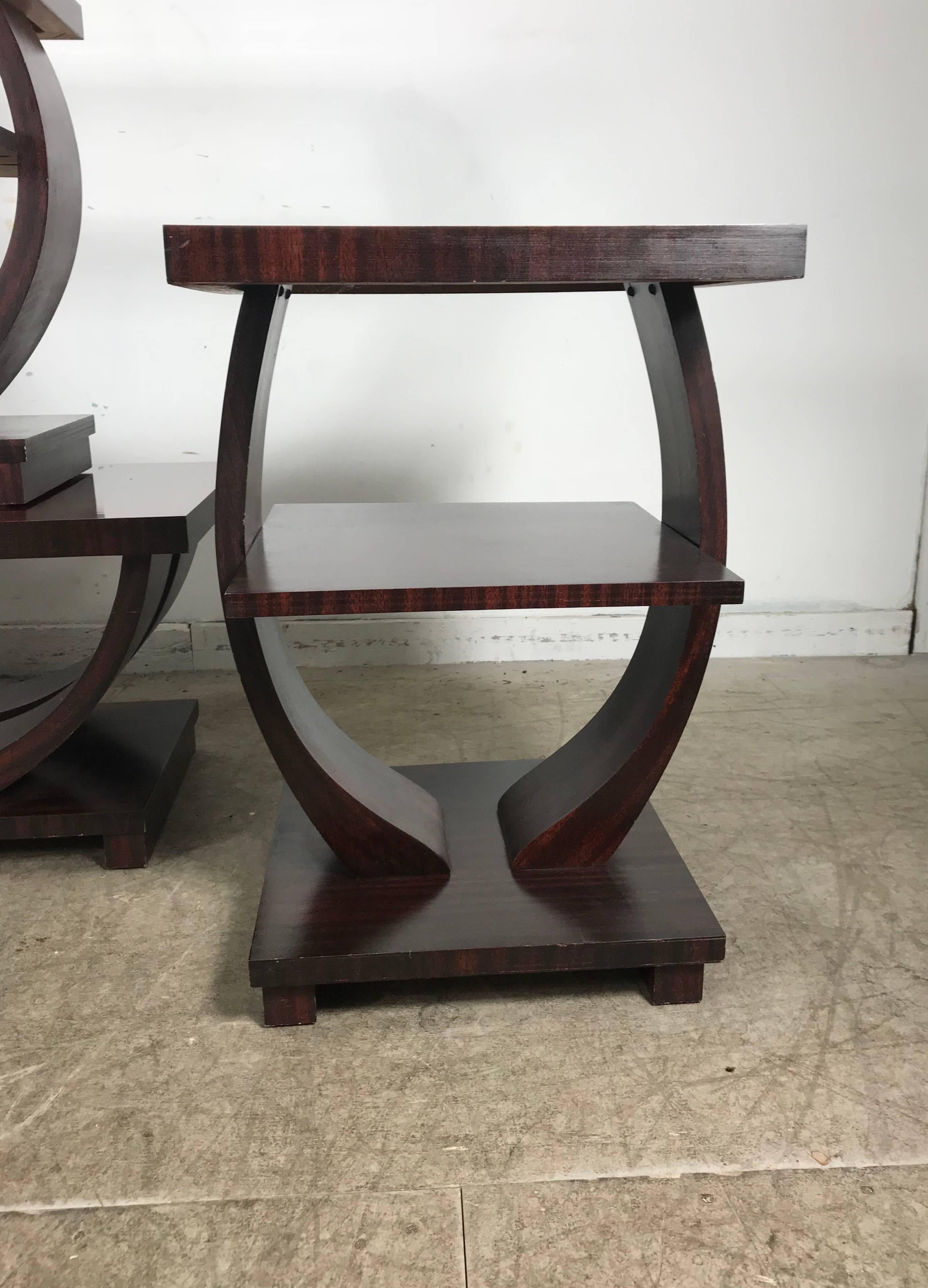 Set of Four Art American Deco Tables Attributed to Brown Saltman In Good Condition In Buffalo, NY