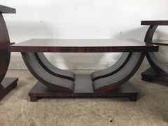 Set of Four Art American Deco Tables Attributed to Brown Saltman