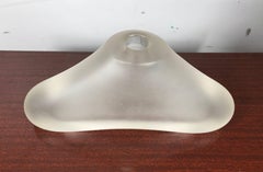 Elegant Glass Sculpture Vase by Michael Rogers, American, circa 1999