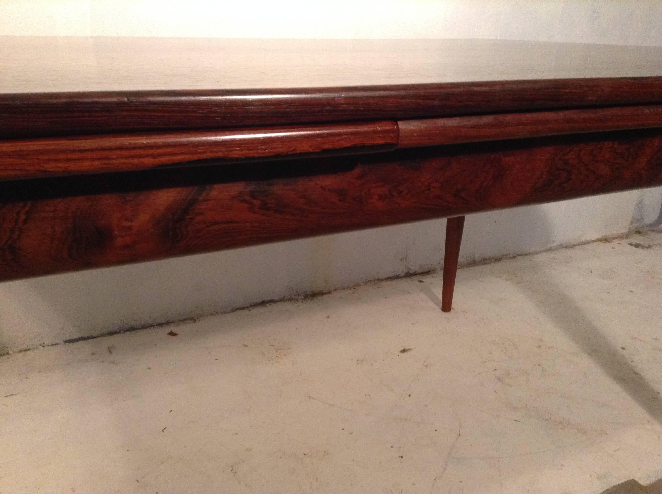 20th Century Niels Otto Møller Danish Expandable Rosewood Dining Table