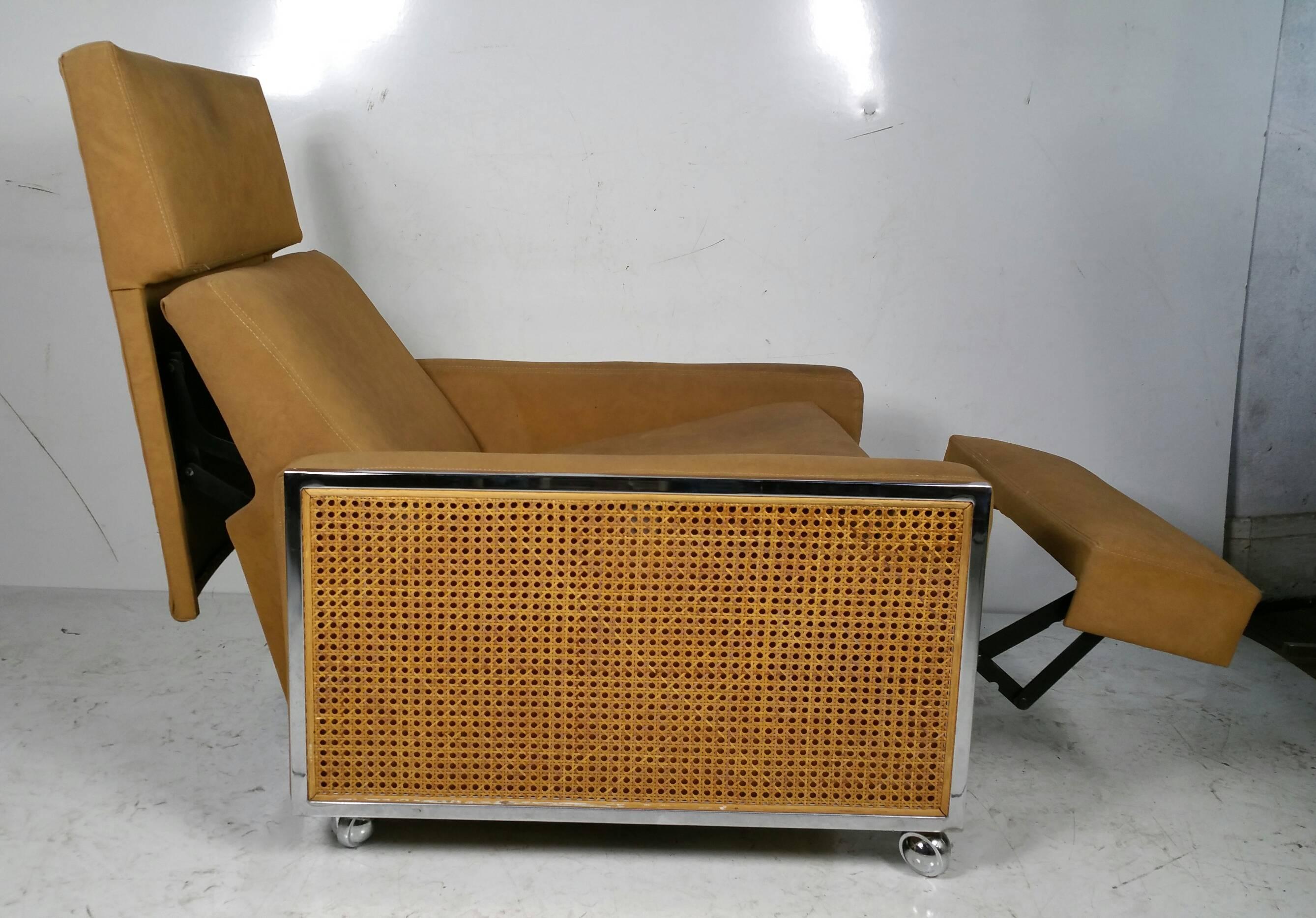 Mid-Century Modern Modernist Three Position Reclining Chair by Milo Baughman