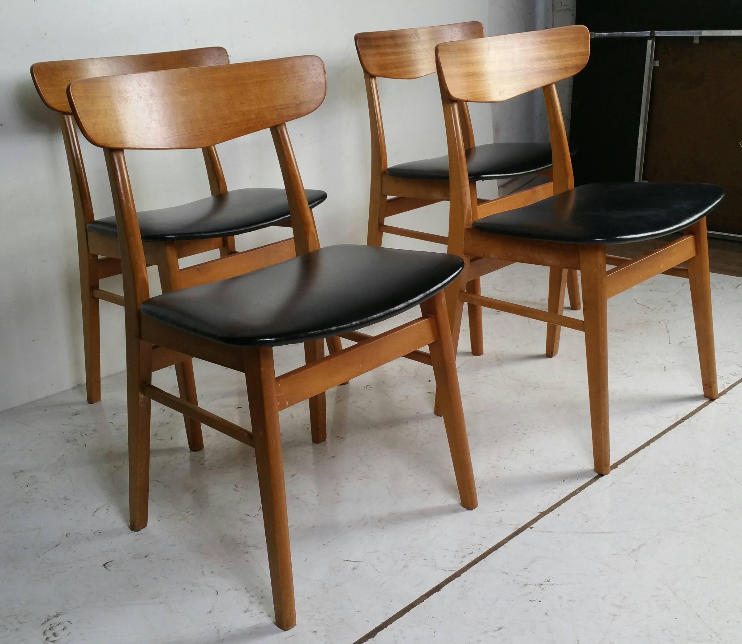 Set of Four Danish Modern Dining Chairs 3