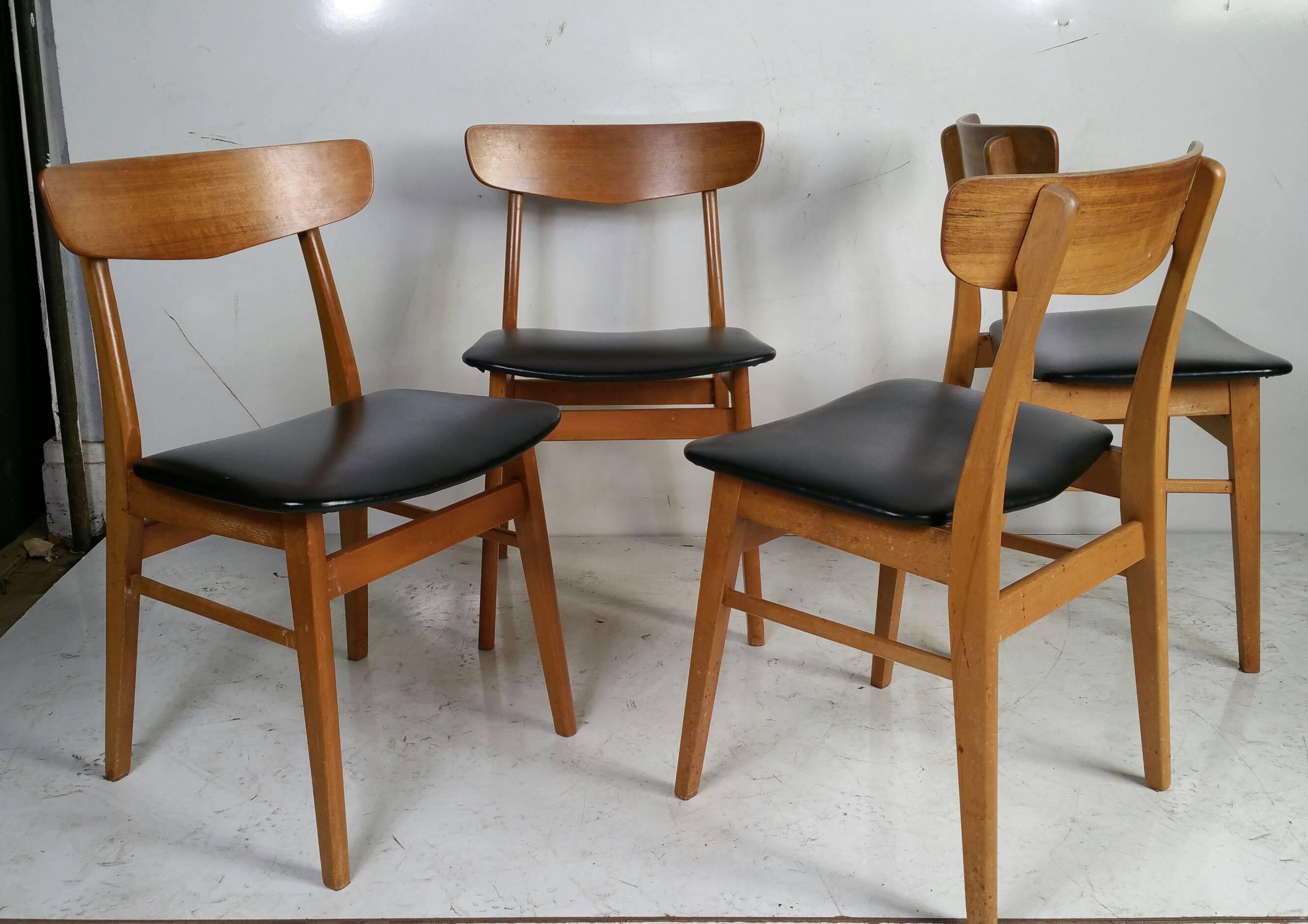 Set of Four Danish Modern Dining Chairs 1