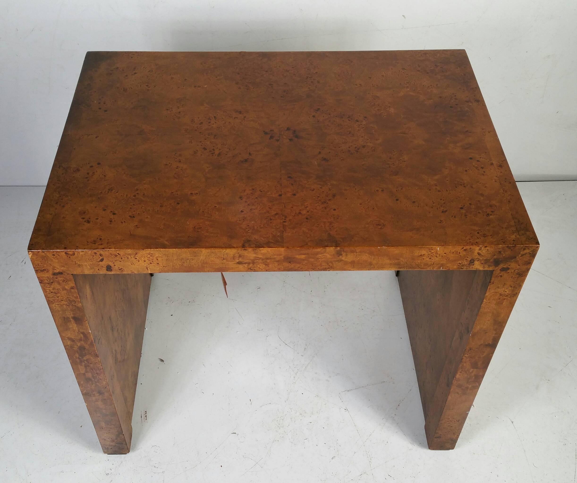 American Burlwood Table Designed by Milo Baughman