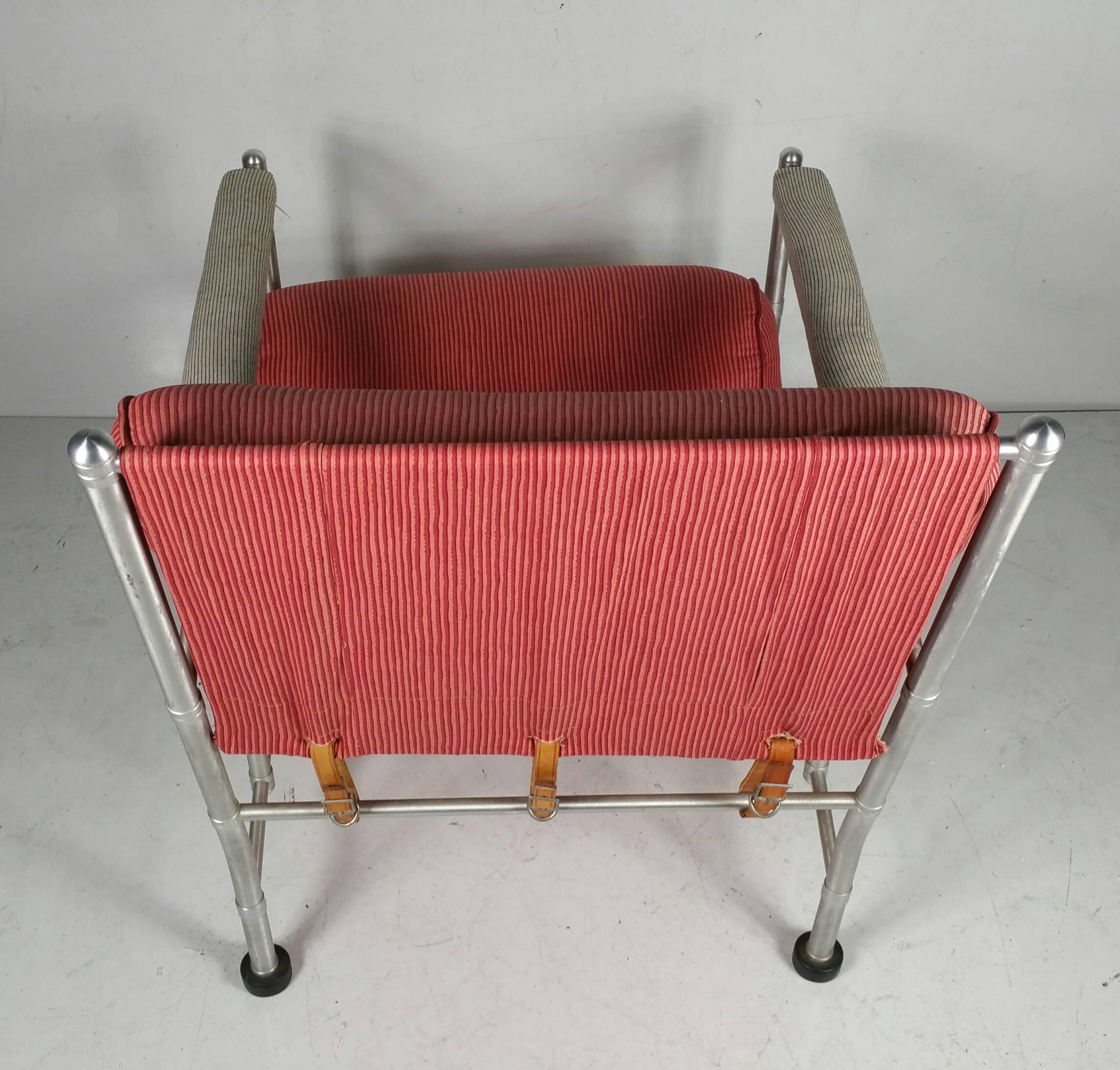 Mid-20th Century Warren McArthur Lounge Chair, Machine Age, Art Deco 