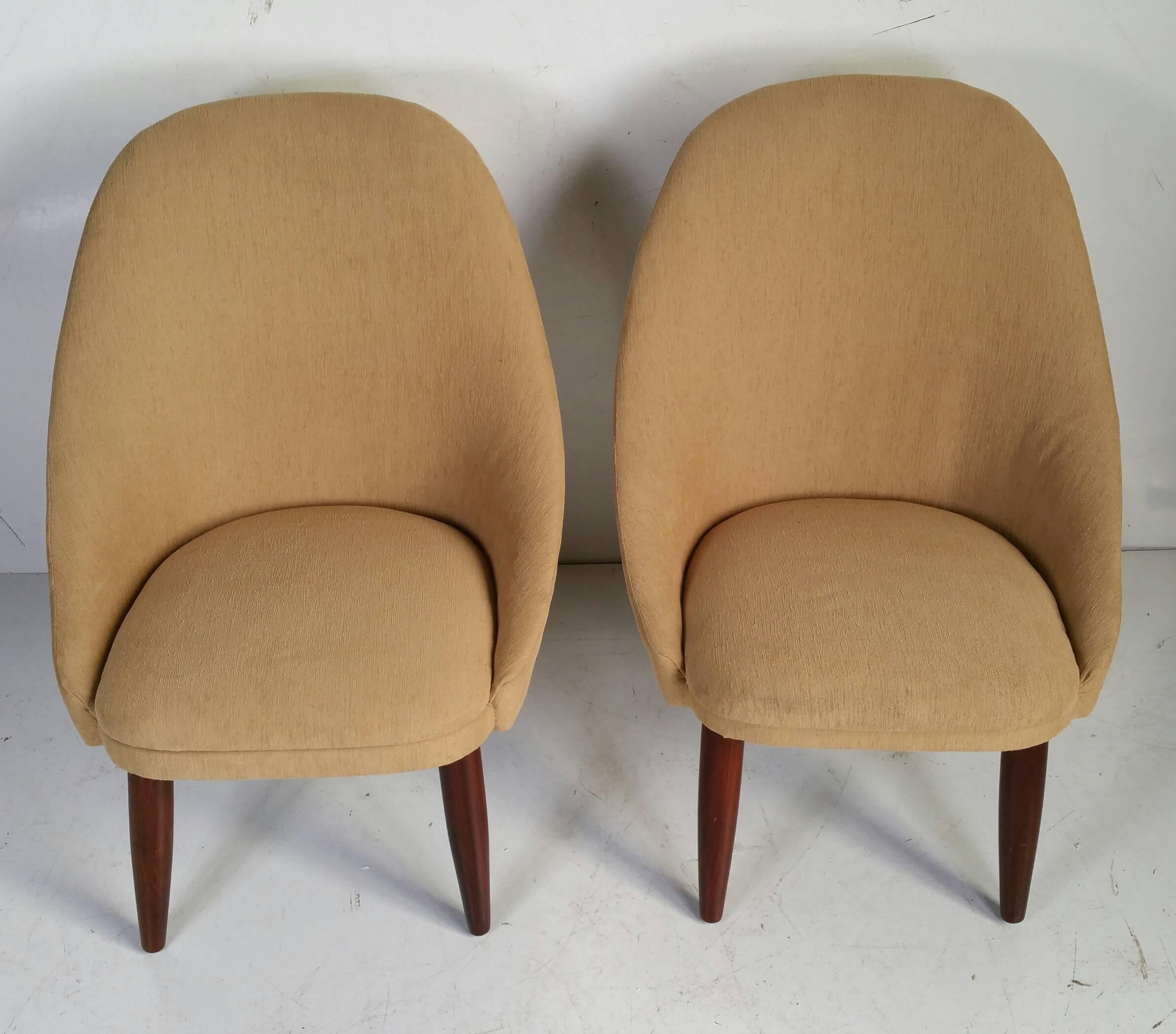 Pair of Danish Slipper Chairs by Ejvind Johansson 2