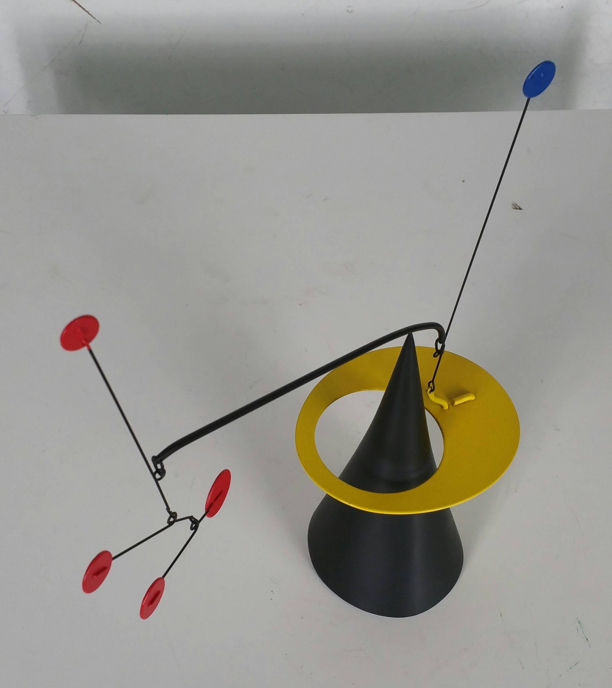 Painted Modernist Stabile Sculpture, Graham Mitchell Sears, Style of Alexander Calder