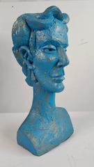 Monumental Plaster Head Sculpture, Modernist