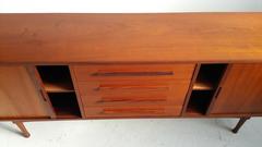 Modernist Teak and Rosewood Credenza Danish, Tambour, R /S Associates