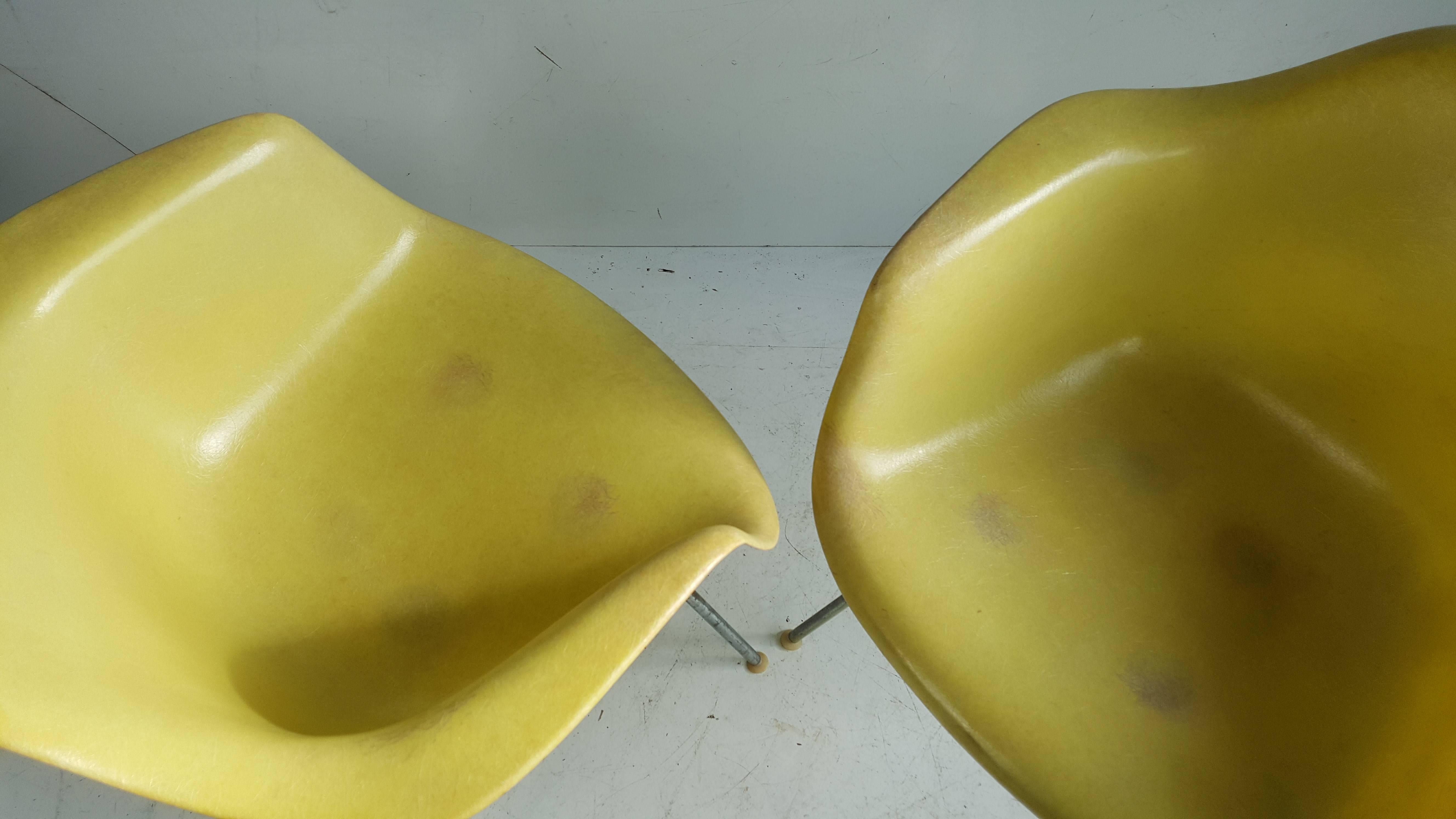 Paire de fauteuils coquillages « translucides » Charles et Ray Eames en vente 3