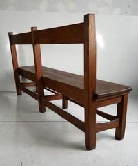 Arts and Crafts Primitive Bench or Settee, 19th Century, in Style of Stickley