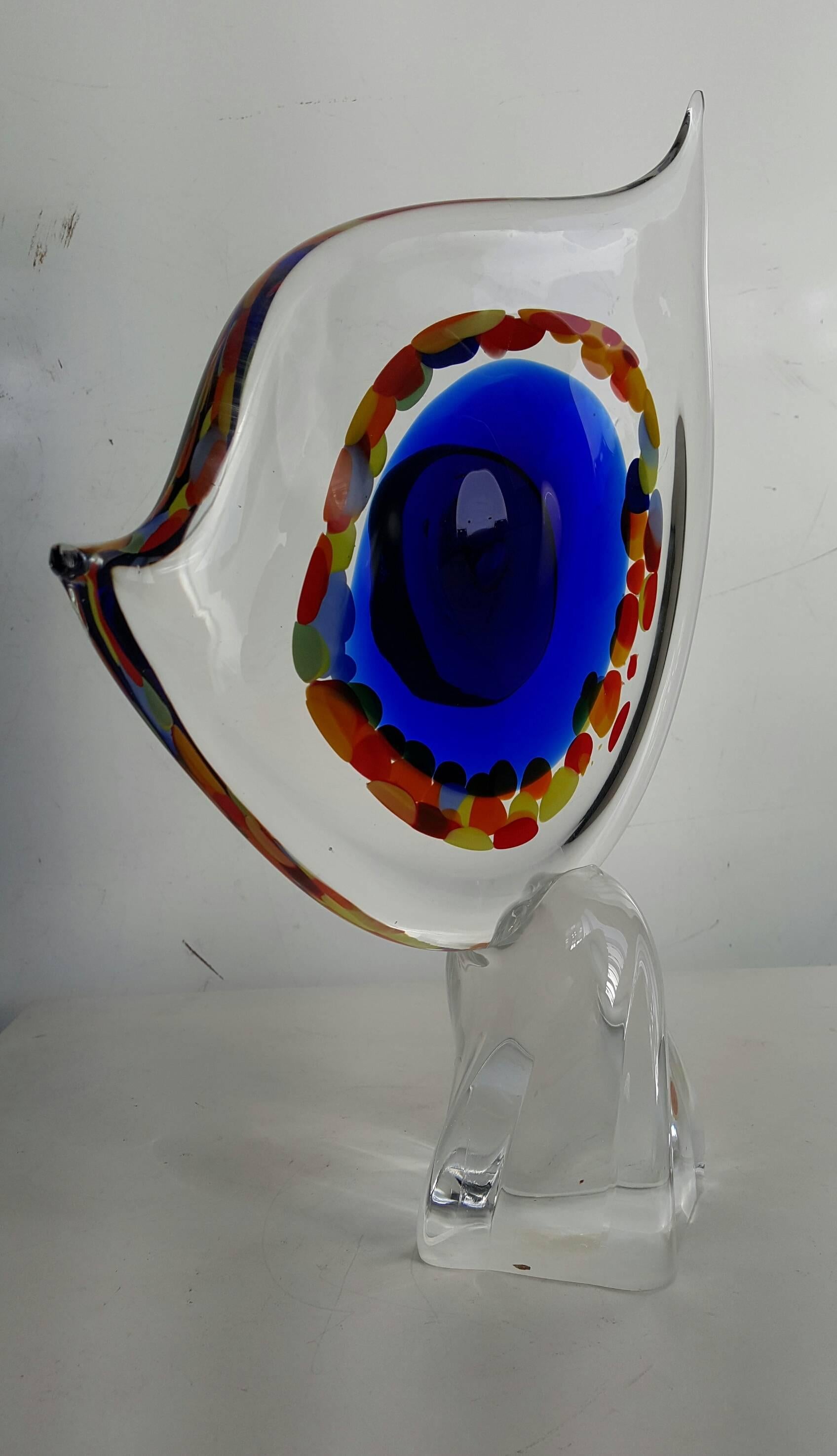 Italian Large Contemporary Modern Abstract Murano Glass Sculpture