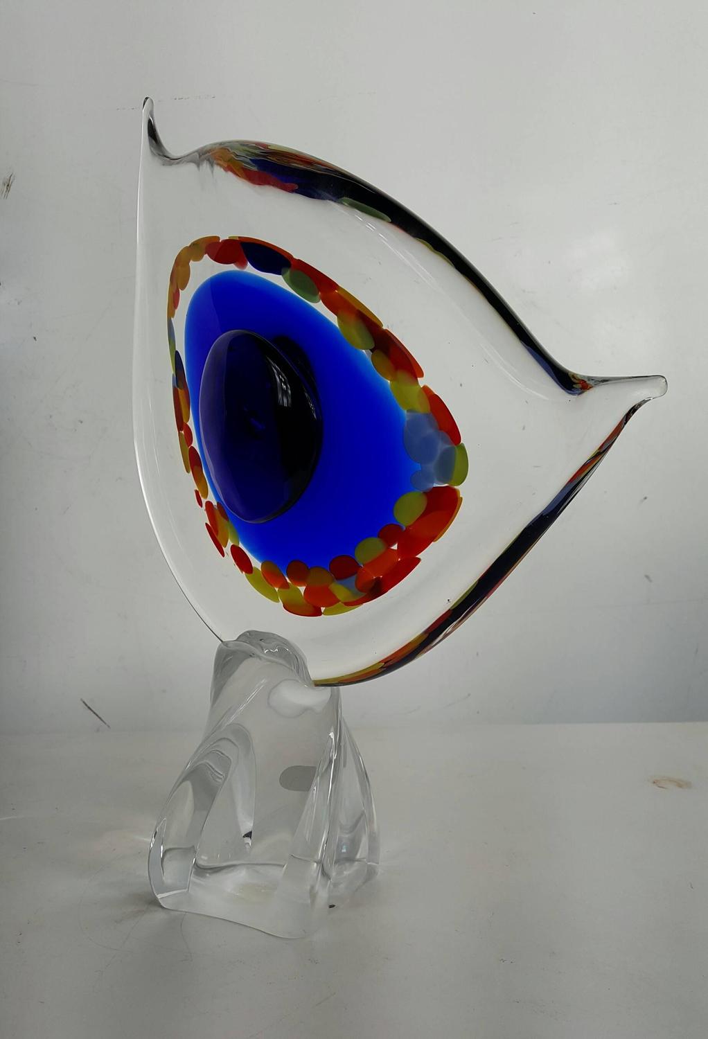 Large Contemporary Modern Abstract Murano Glass Sculpture For Sale at 1stdibs