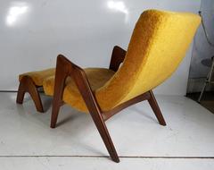 Lounge Chairs and Ottoman by Adrian Pearsall for Craft Associates