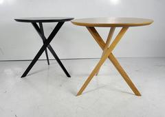 Modernist "X" Base End Table Designed by James Irvine for Articolo
