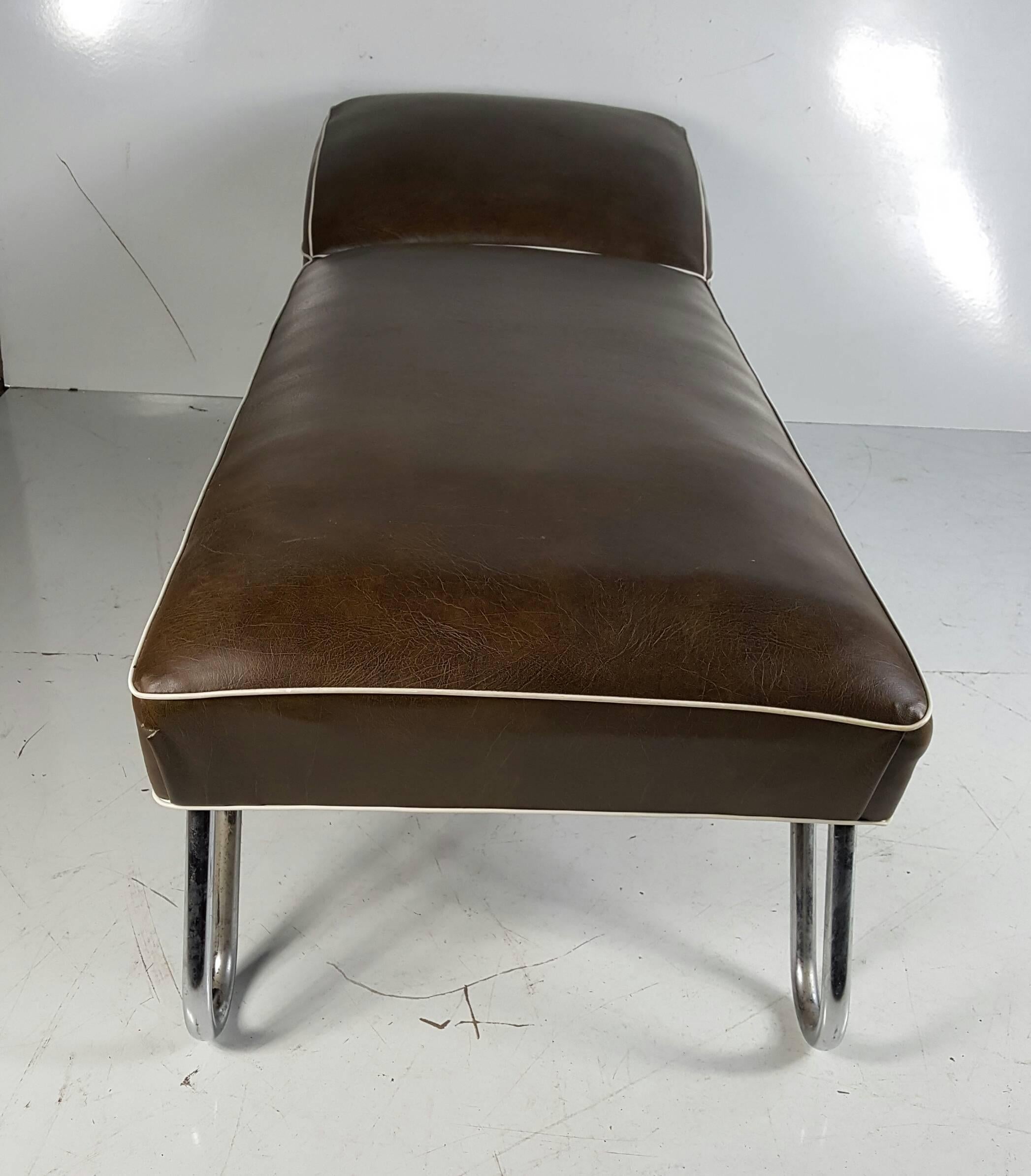 American KEM Weber Daybed or Chaise Longue, Art Deco