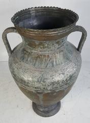 Monumental Decorative Double Handled Turkish Urn
