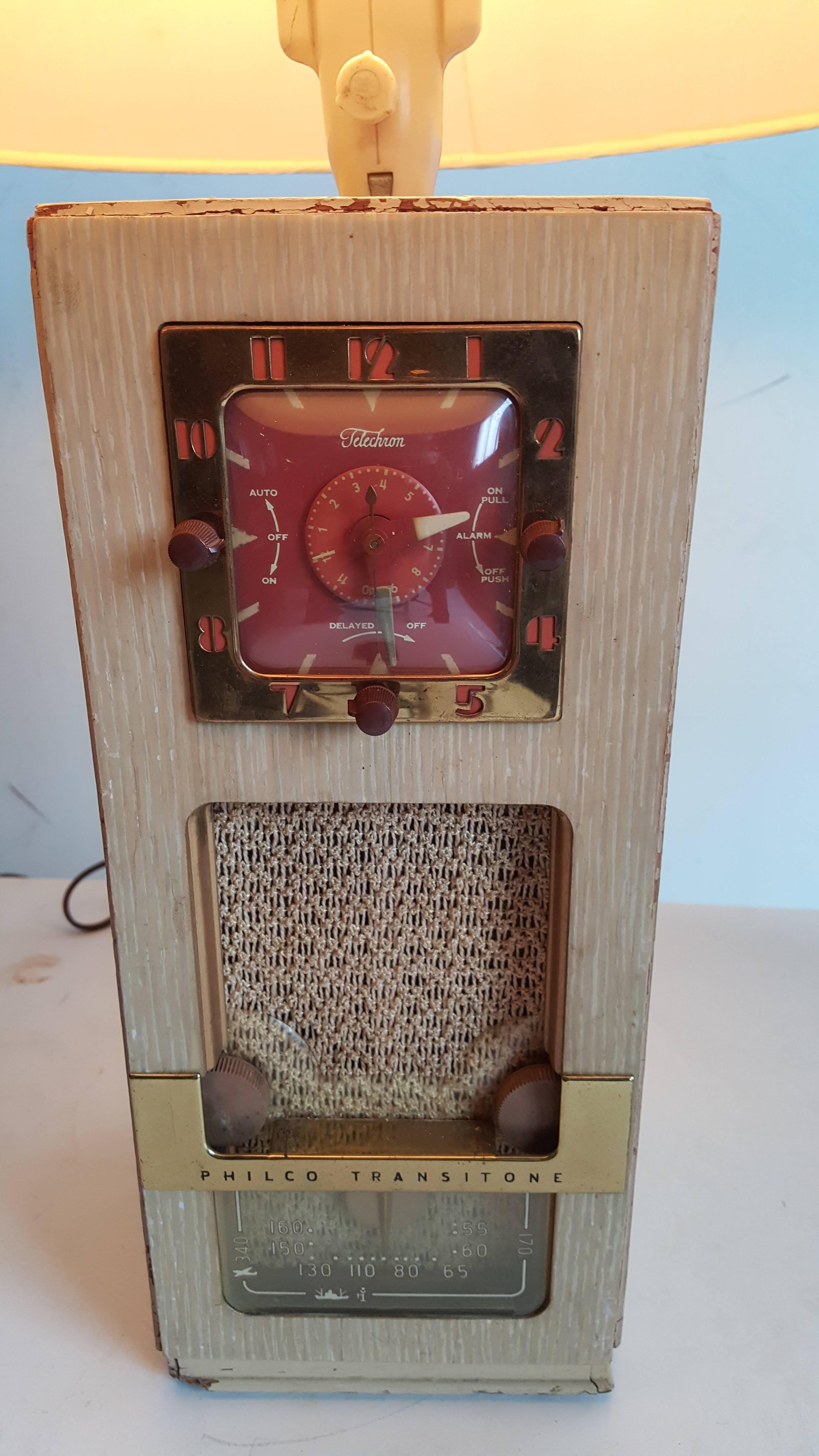 vintage radio lamp
