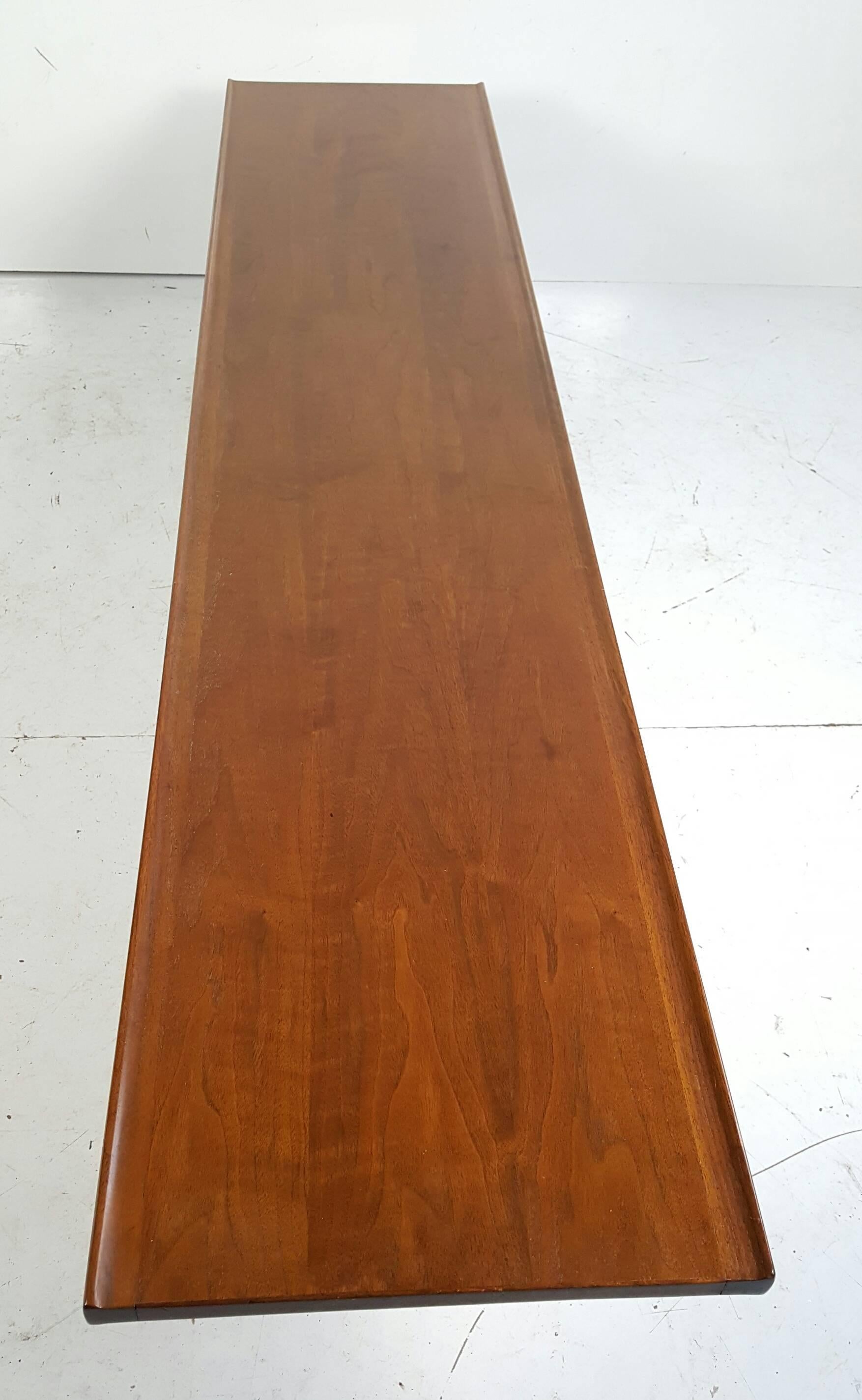 Mid-Century Modern Modernist Walnut Kipp Stewart Long Table or Bench