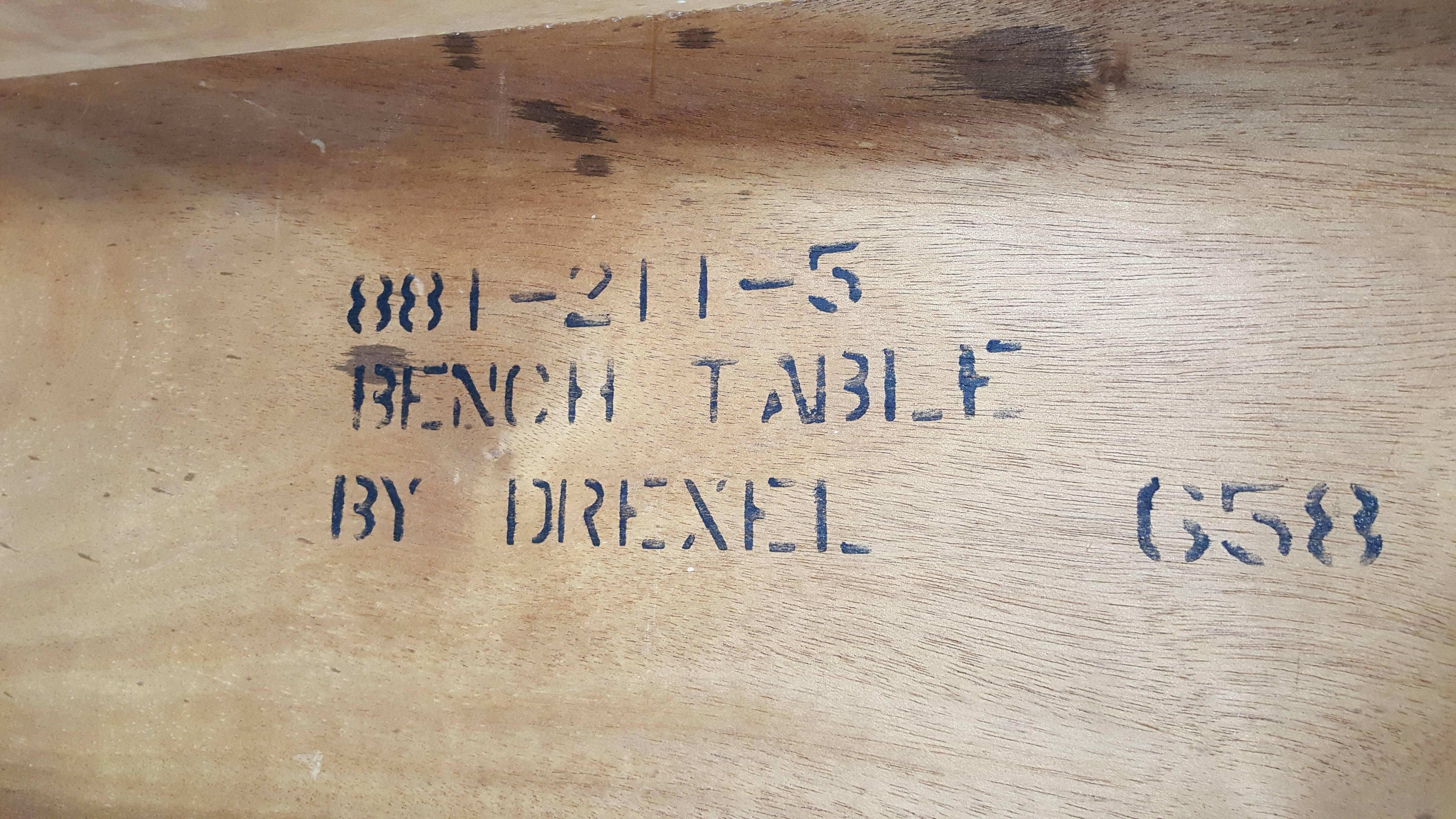 20th Century Modernist Walnut Kipp Stewart Long Table or Bench