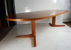 Danish Modern Expandable Teak Trestle Table, G-Plan, Denmark
