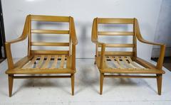 Pair of Streamline Modern Lounge Chairs Heywood-Wakefield