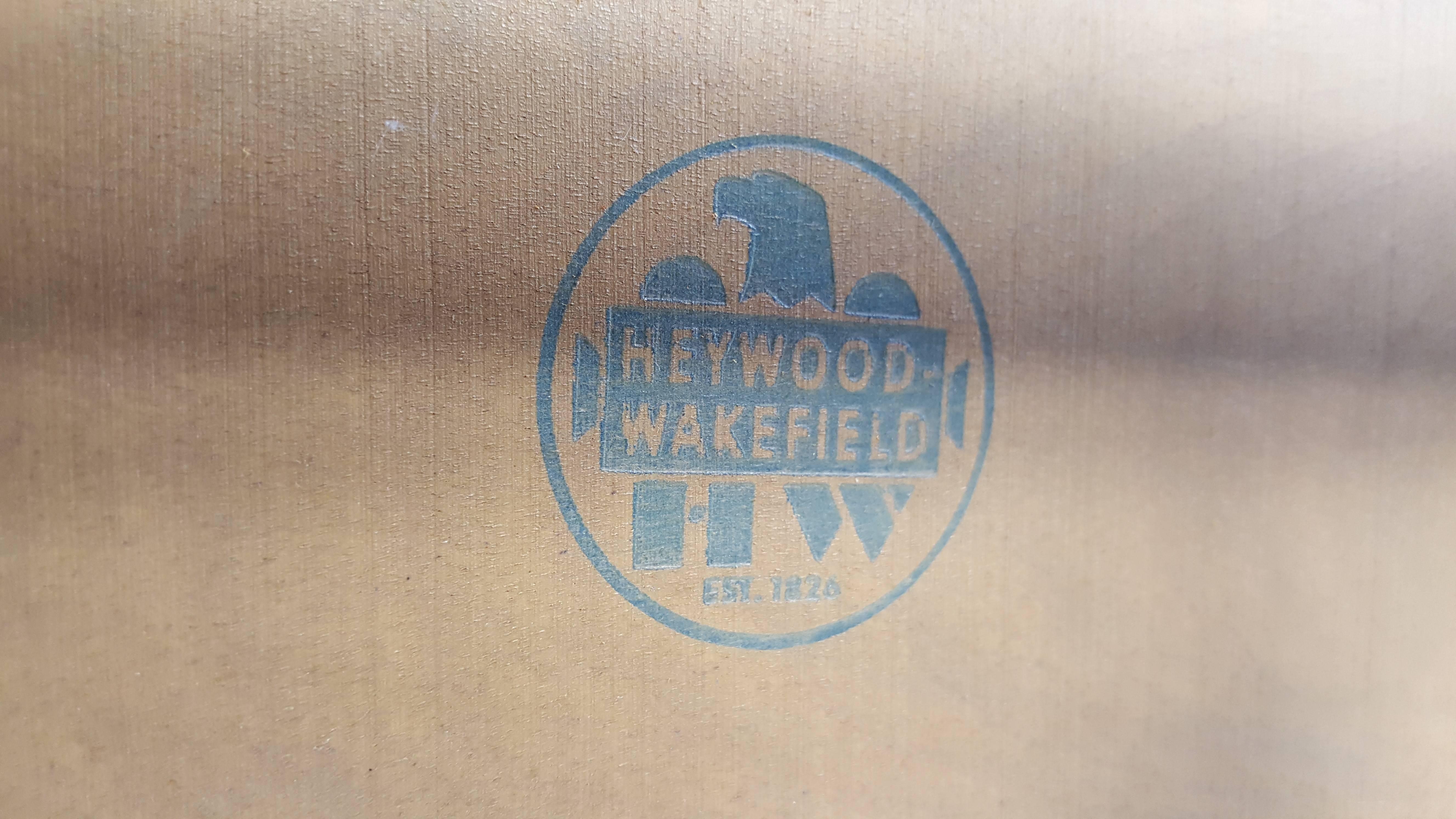 Pair of Streamline Modern Lounge Chairs Heywood-Wakefield 1