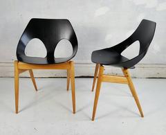 Modernist Pair of Plywood Chairs, Carl Jacob C2 "Jason" for Kandya