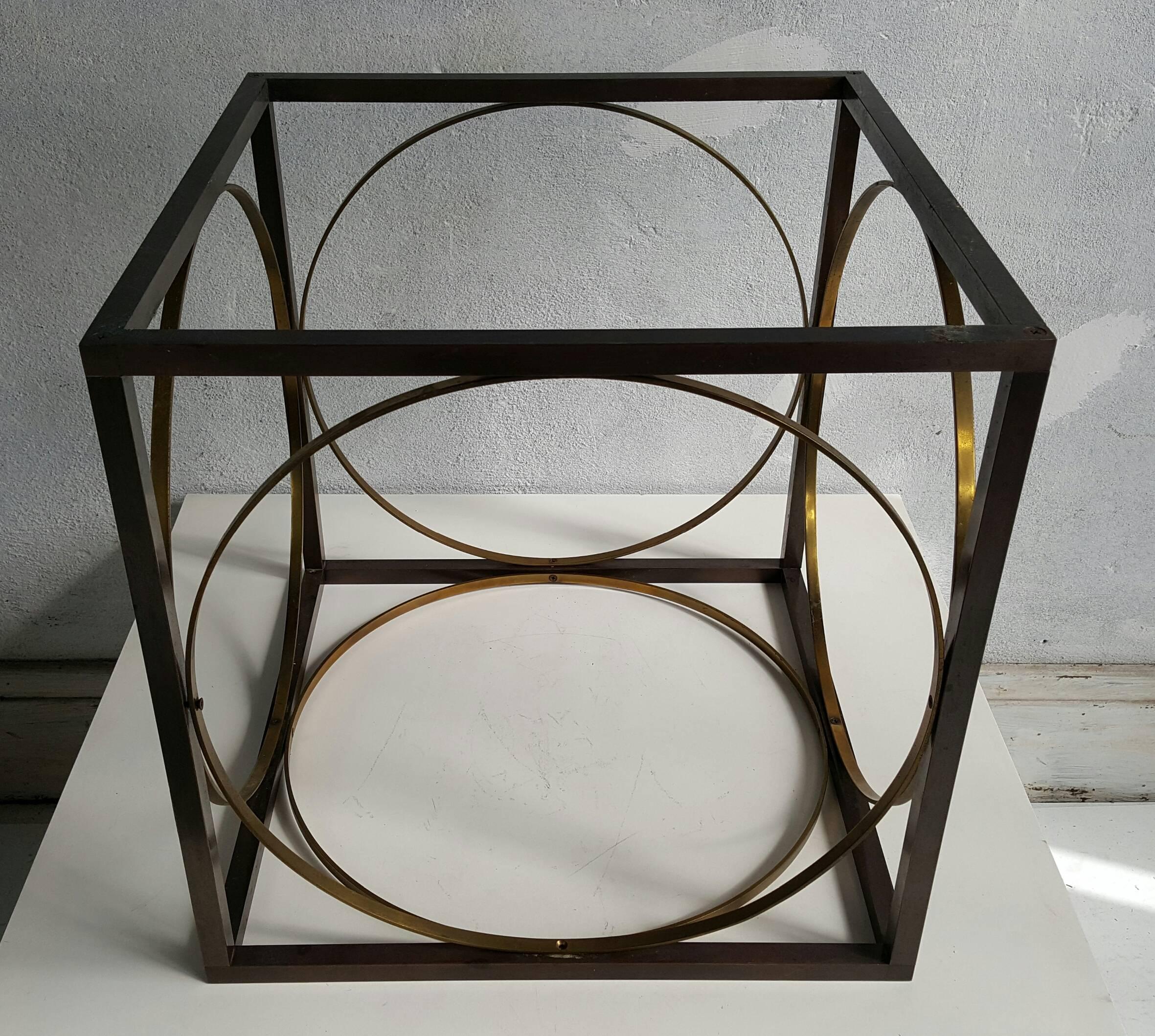 20th Century Modern Regency Bronze and Brass Table Base For Sale