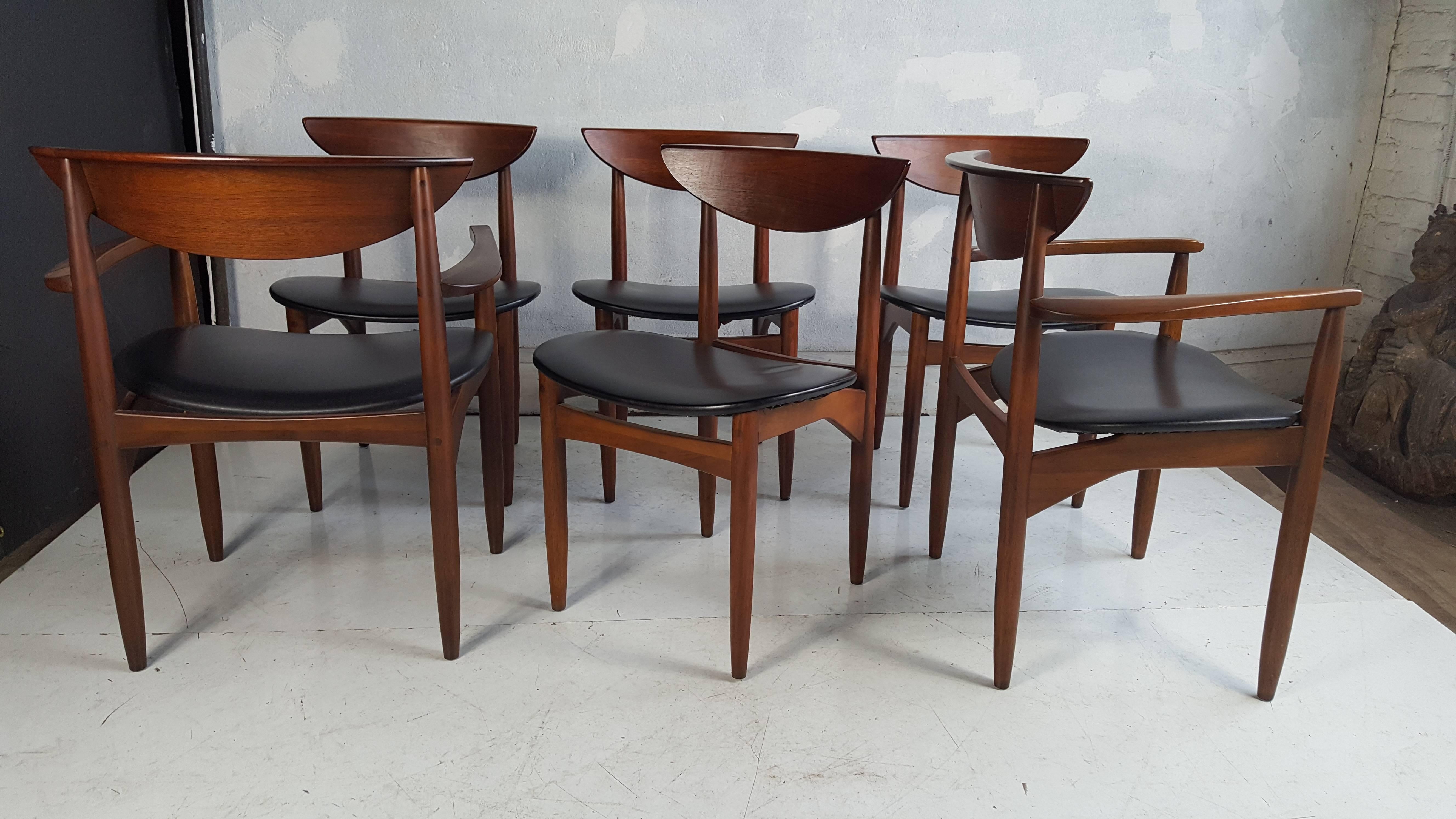 20th Century Set of Six Modernist Dining Chairs Lane Perception
