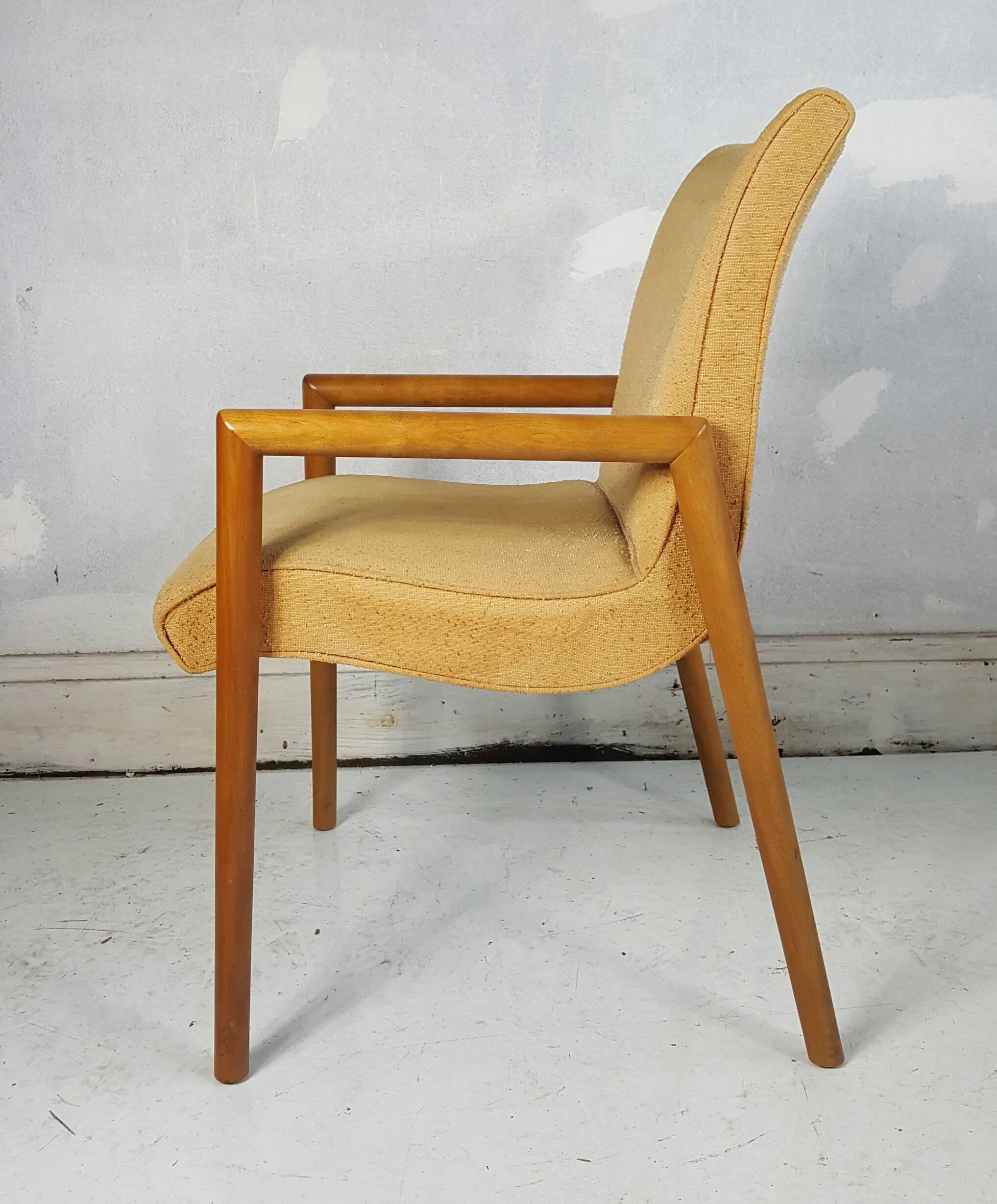 Mid-Century Modern Set of Four Russel Wright for Conant Ball Dining Chairs, Modernist