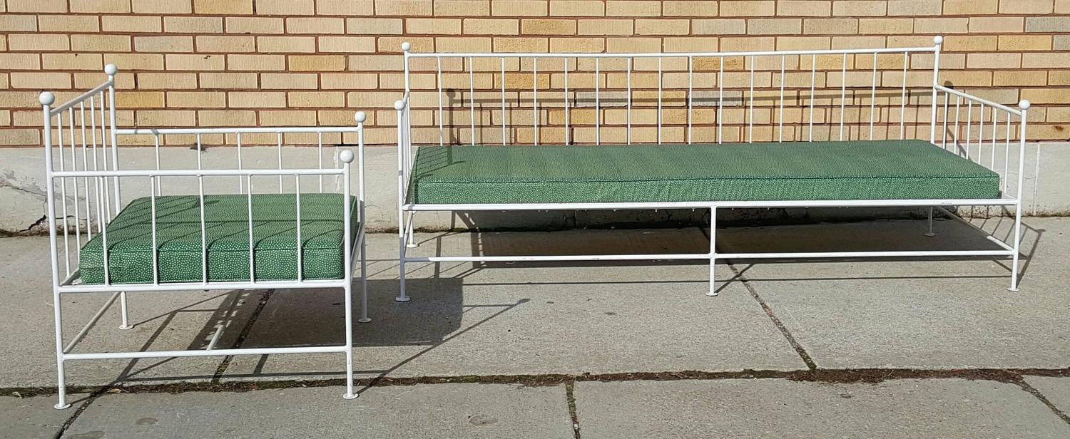 Mid-Century Modern Three-Piece Iron Patio /Garden Set Made by Woodard ...