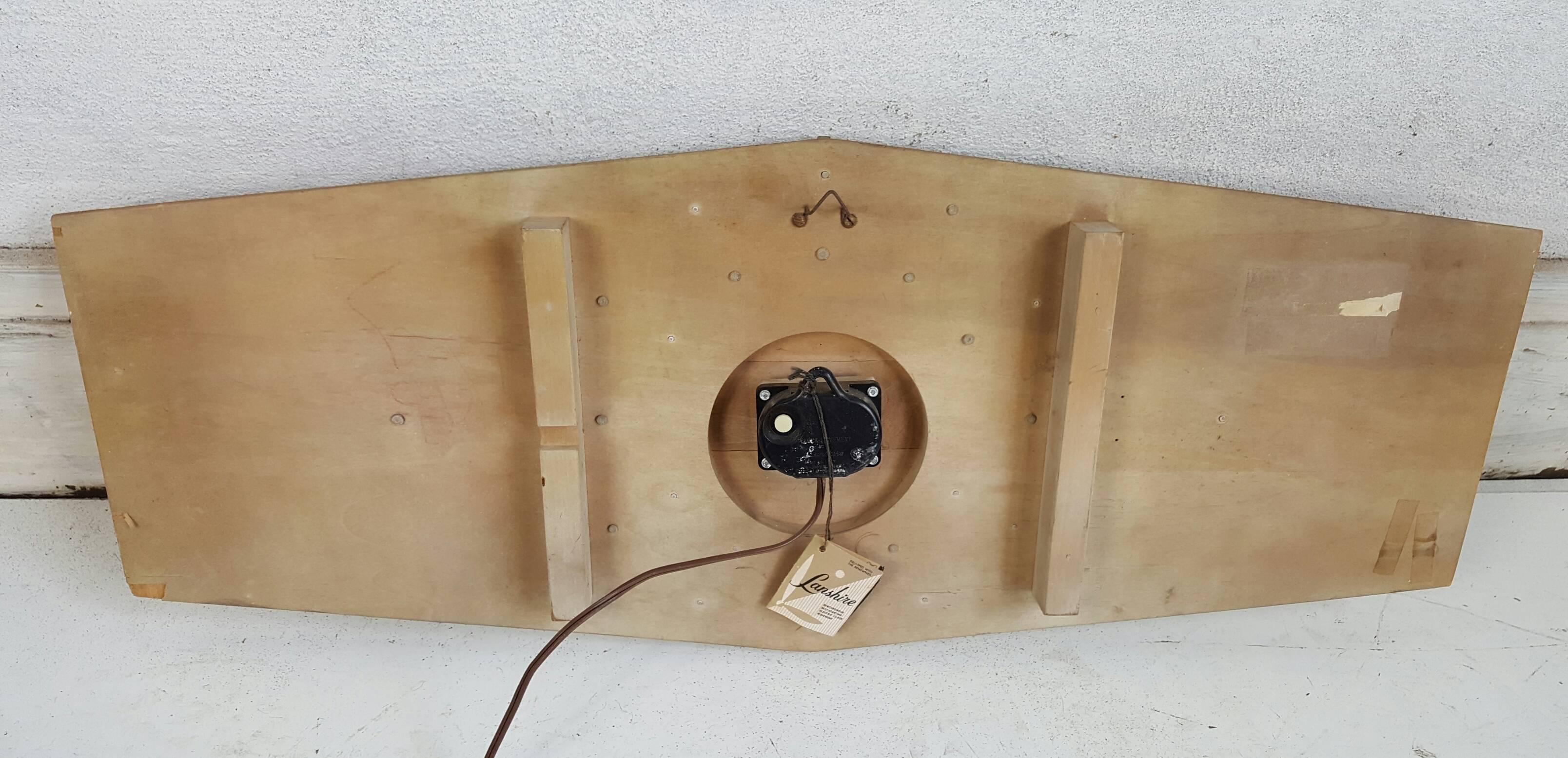 Limed Modernist Cursed Oak Wall Clock by Lanshire