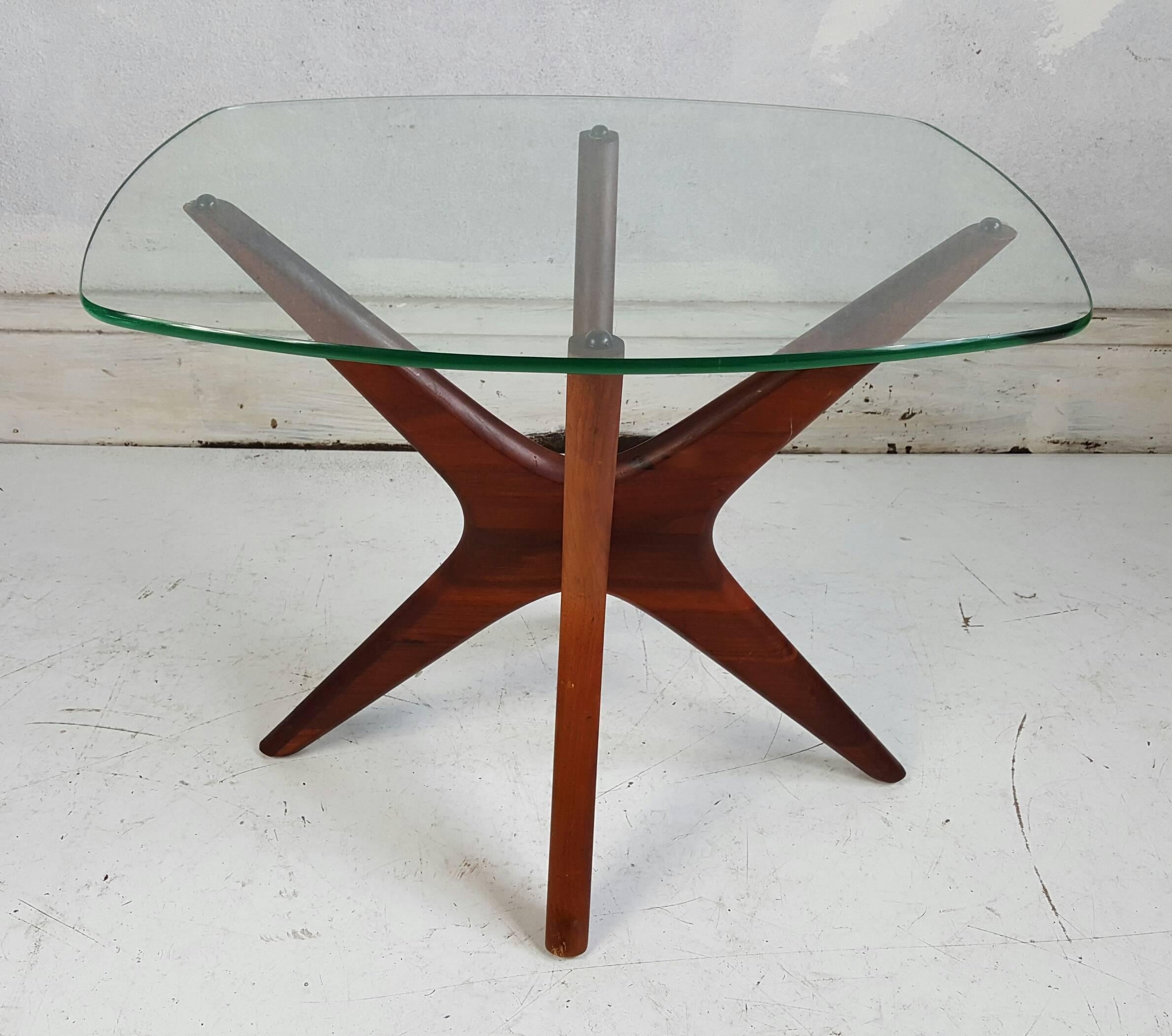 Glass Adrian Pearsall Jax Side Table Mid-Century Modern
