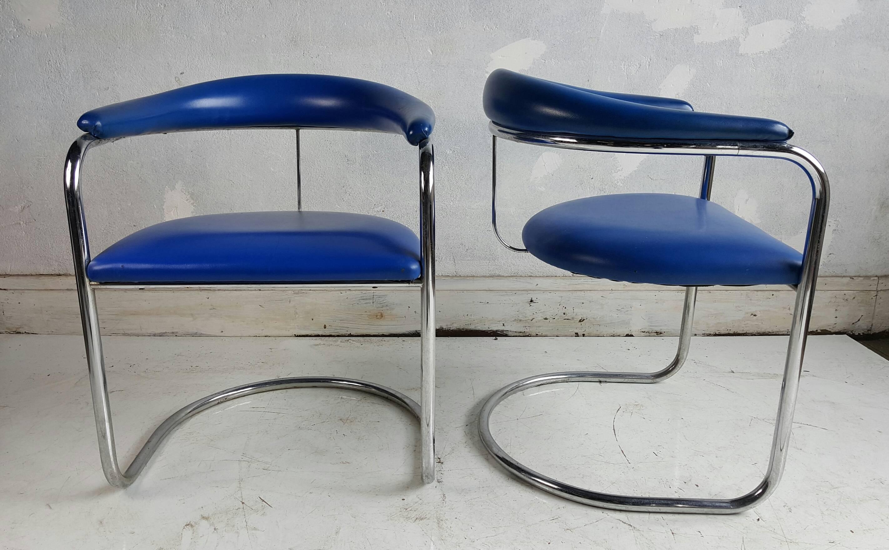 Mid-Century Modern Pair of Anton Lorenz Chairs for Thonet  Model SS33