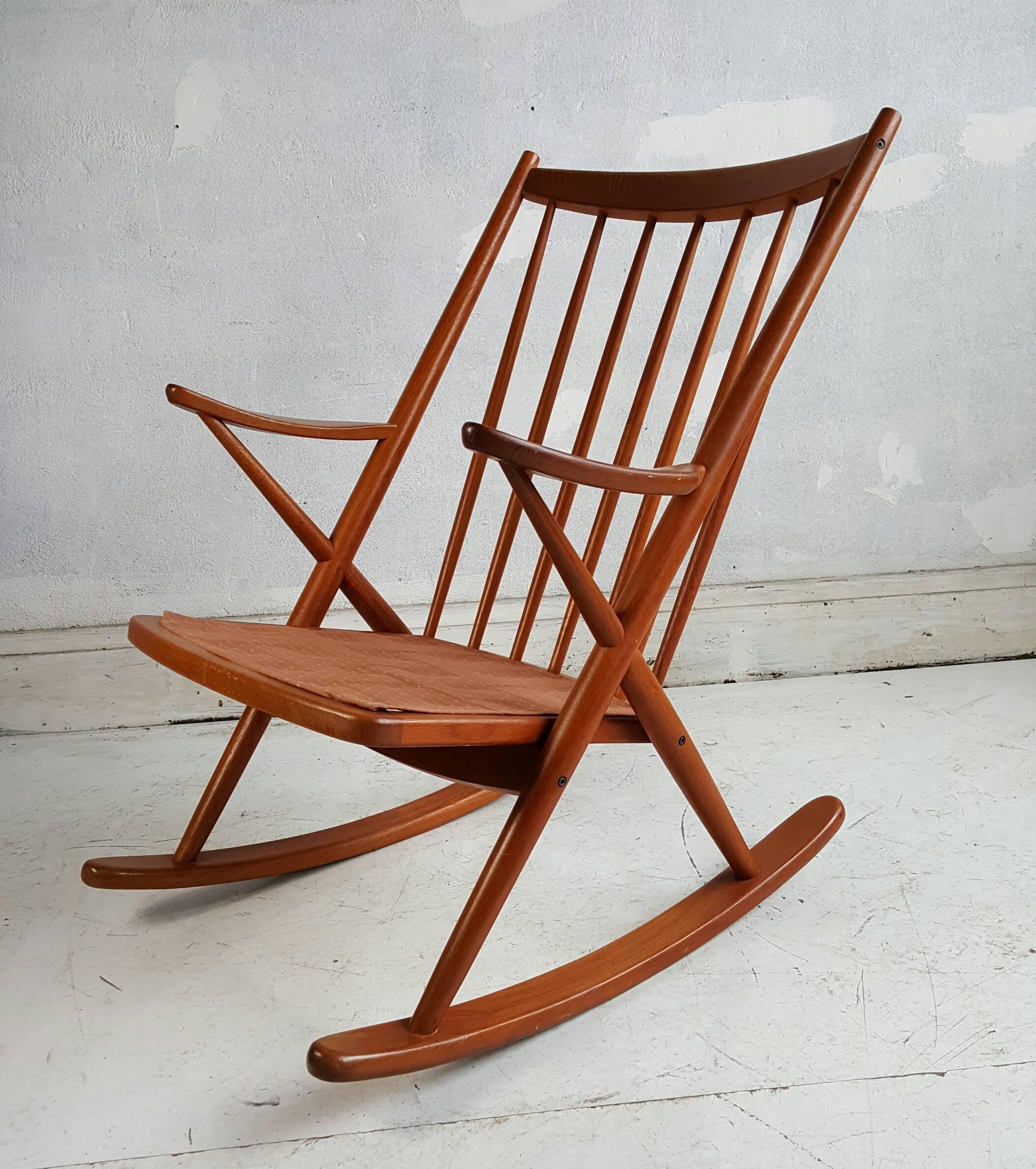 20th Century Frank Reenskaug for Bramin Rocking Chair, Denmark