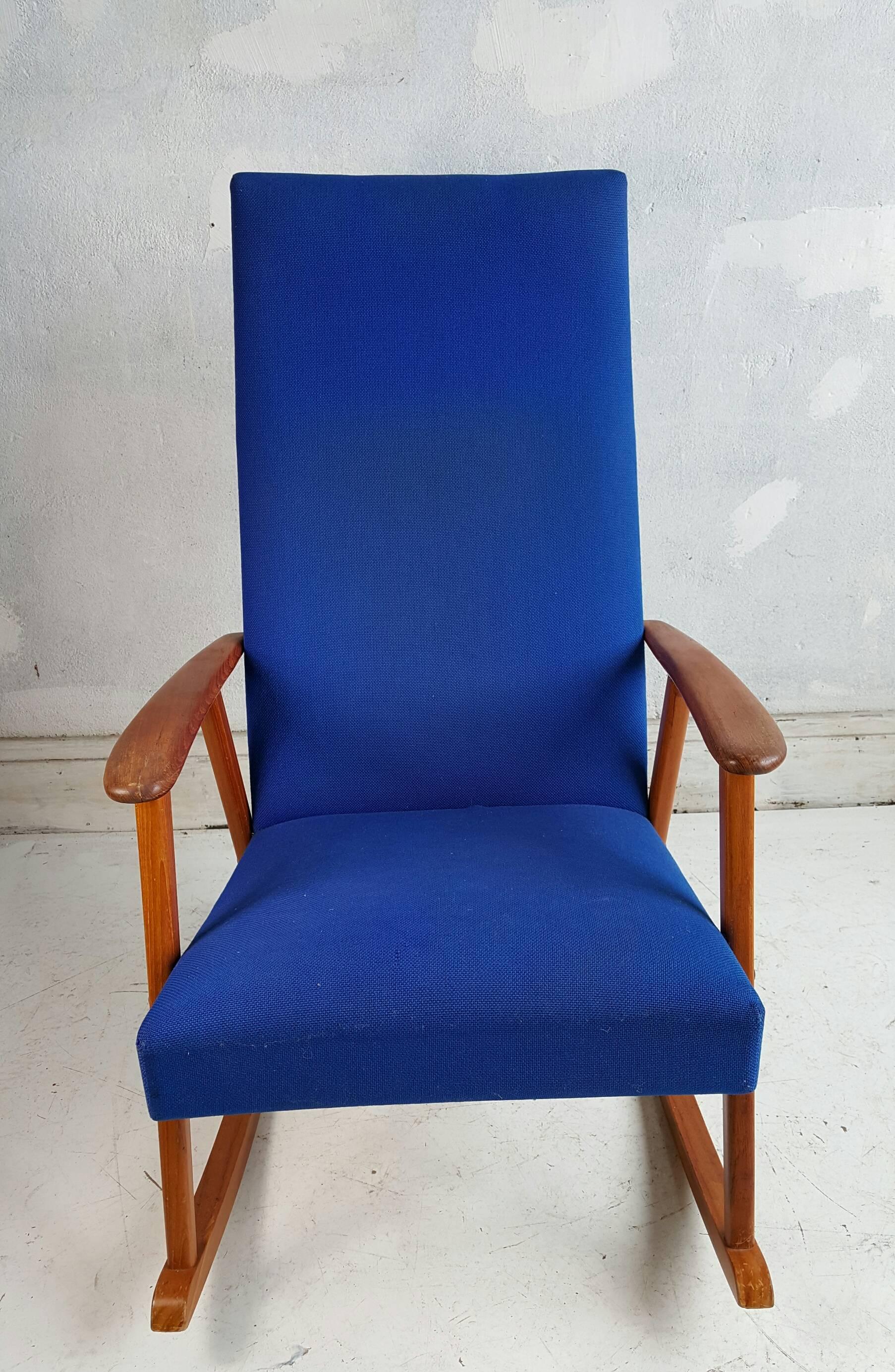 mid century danish rocking chair
