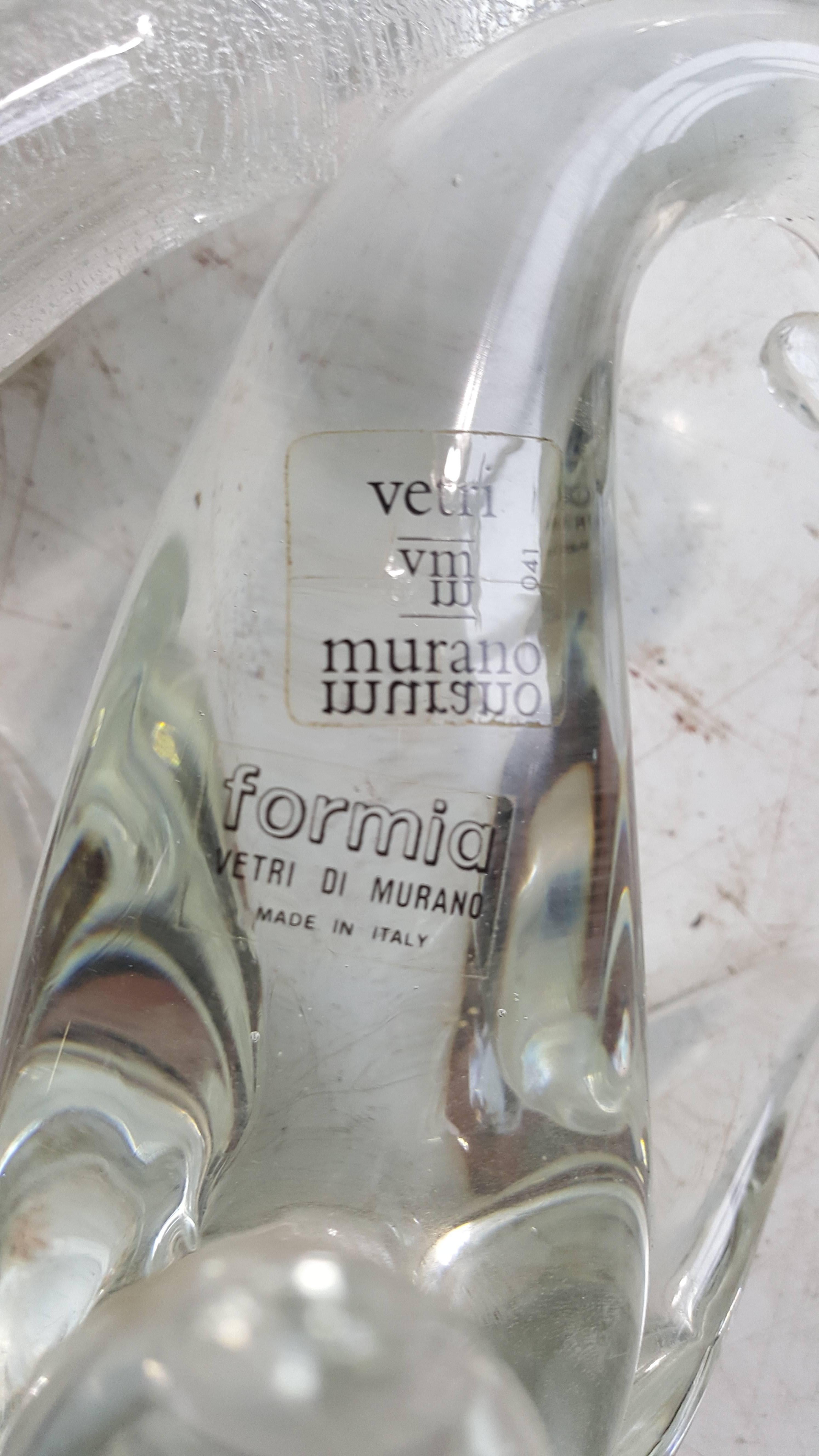 Hand-Crafted Murano Glass Bird Collection 'Four' Formia, Vetri Di Murano