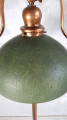 Handel Floor Lamp with Signed Cased Chipped Ice Shade, Mosserine