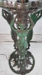 Art Nouveau /Deco Cast Iron Mermaid Aquarium /Lamp