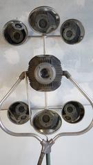 Monumental Antique Industrial Operay Multibeam Surgical Lamp
