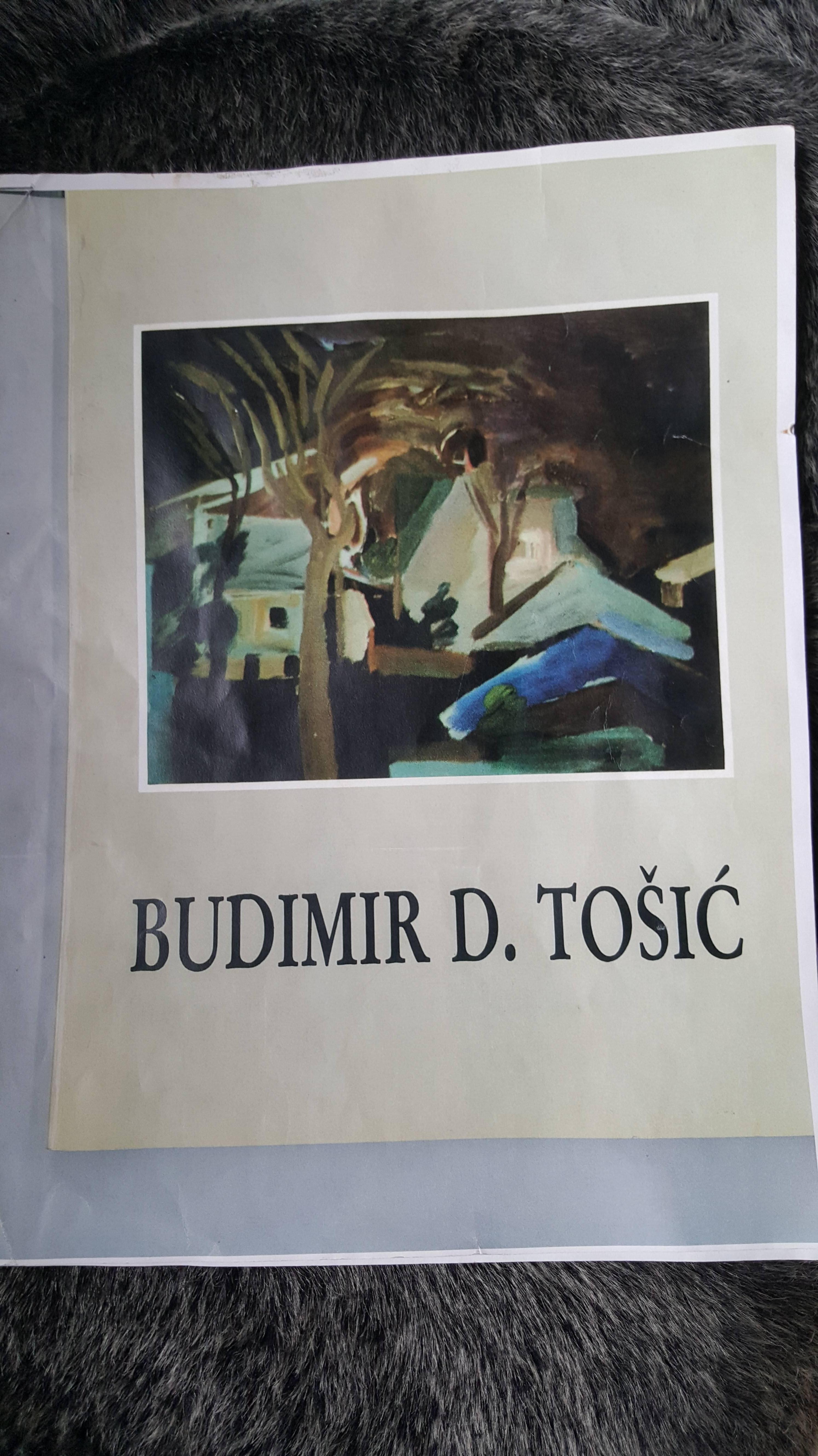 Peinture à l'huile moderniste sur panneau de Budimir D. Tosic « Porret », 1950 en vente 2