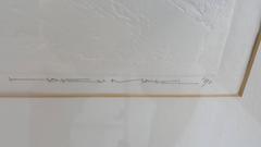 Maki Haku Abstract, Calligraphic Print "Poem-Wind" 5/50,  circa 1970