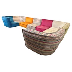 Stunning 8 piece modular Mah Jong style sofa / by Chateau d ax