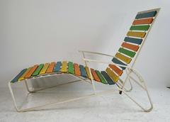 Set of Four Matching Chaise Lounge Chairs, Arthur Ellworth Samsonite 'Sunset'