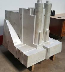 1930s Architectural Silvered Foundry Form, Mold, Casting, Sculpture Garden