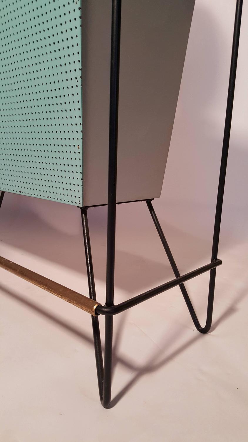 MidCentury Modern FreeStanding Bar and Stools by Frederick Weinberg