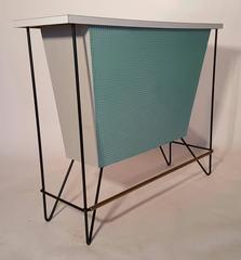 Mid-Century Modern Free-Standing Bar and Stools by Frederick Weinberg