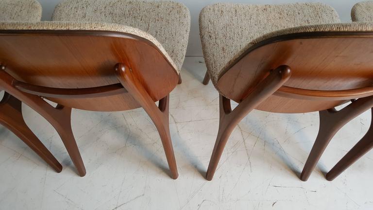 20th Century Elegant Danish Modern Dining Chairs by Arne Hovmand Olsen