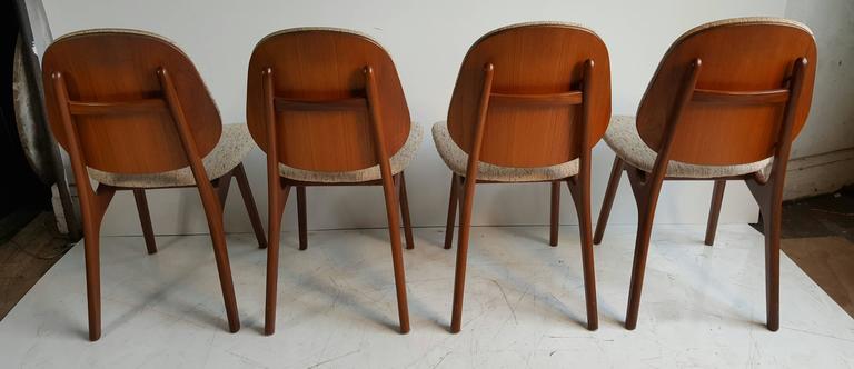 Scandinavian Modern Elegant Danish Modern Dining Chairs by Arne Hovmand Olsen